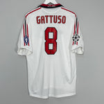 2003/04 AC MILAN GATTUSO #8 C/L AWAY SHIRT (L) ADIDAS