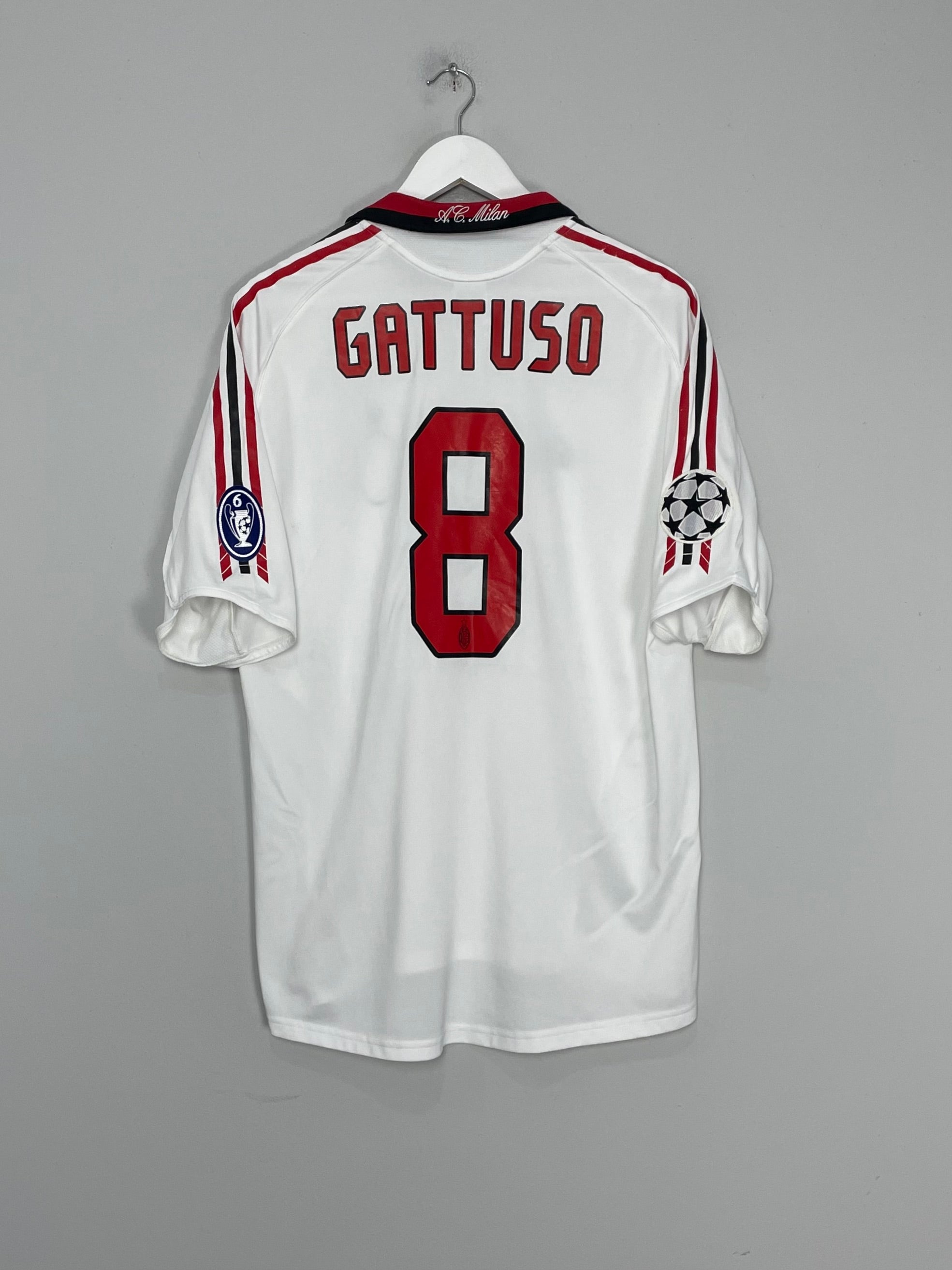 2003/04 AC MILAN GATTUSO #8 C/L AWAY SHIRT (L) ADIDAS