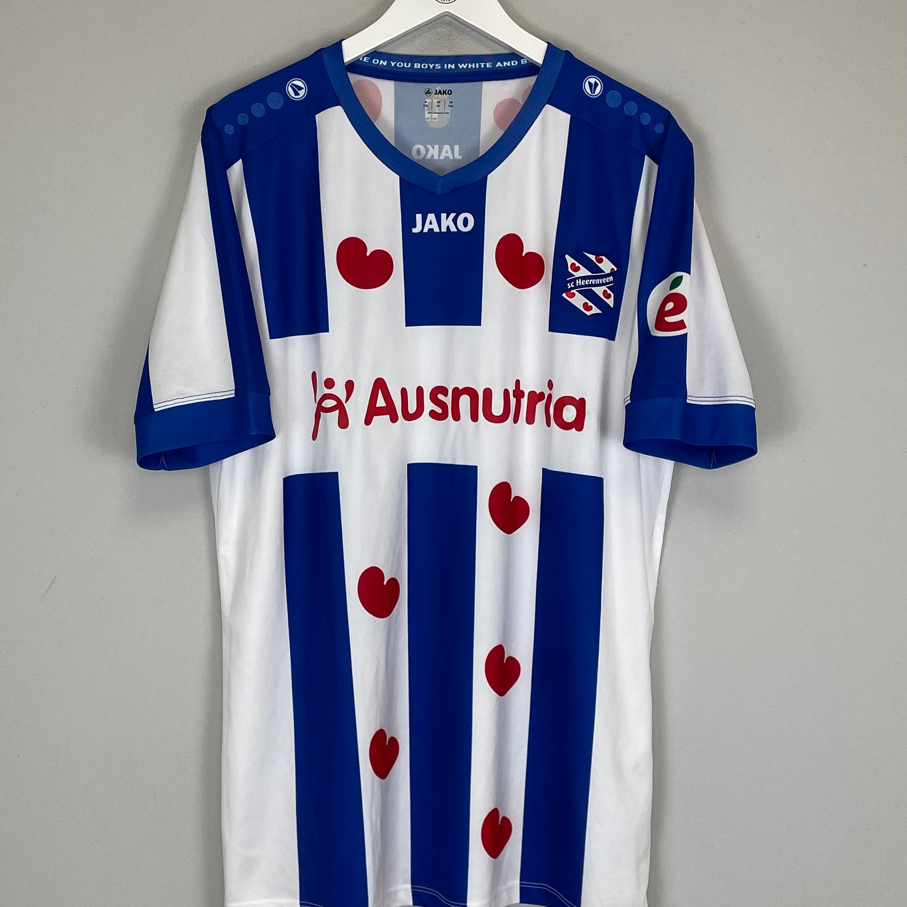 Shop 2019/20 HEERENVEEN HOME SHIRT (XL) JAKO, classic football shirts, vintage football shirts & retro soccer jerseys at Cult Kits
