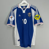 Shop 2000/01 YUGOSLAVIA STOJKOVIC #10 HOME SHIRT (L) ADIDAS, classic football shirts, vintage football shirts & retro soccer jerseys at Cult Kits