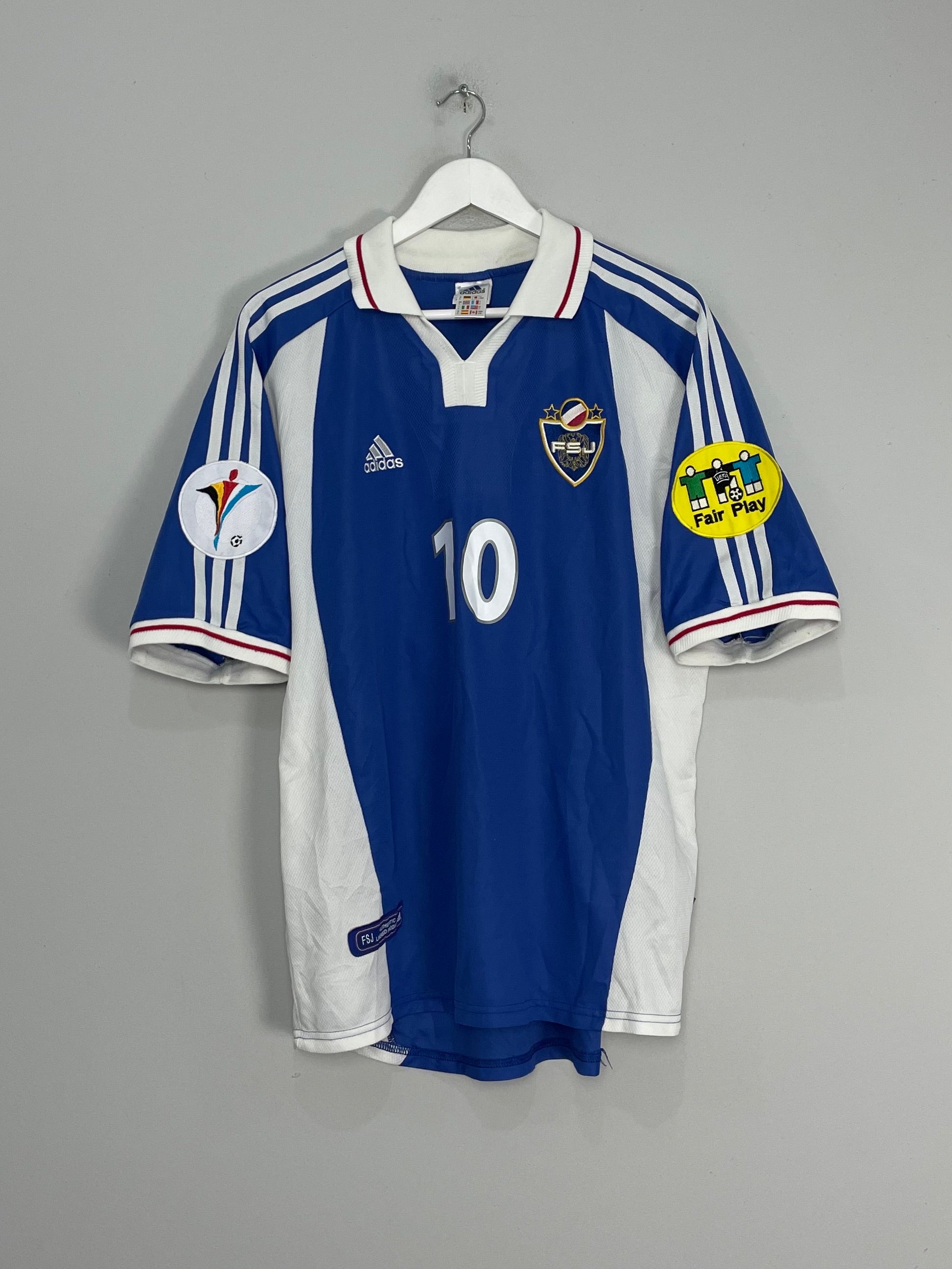 Shop 2000/01 YUGOSLAVIA STOJKOVIC #10 HOME SHIRT (L) ADIDAS, classic football shirts, vintage football shirts & retro soccer jerseys at Cult Kits