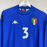 Shop 1998/99 ITALY MALDINI #3 L/S HOME SHIRT (XL) KAPPA, classic football shirts, vintage football shirts & retro soccer jerseys at Cult Kits