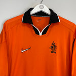 Shop 1998/00 NETHERLANDS HOME SHIRT (L) NIKE, classic football shirts, vintage football shirts & retro soccer jerseys at Cult Kits