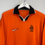Shop 1998/00 NETHERLANDS HOME SHIRT (L) NIKE, classic football shirts, vintage football shirts & retro soccer jerseys at Cult Kits