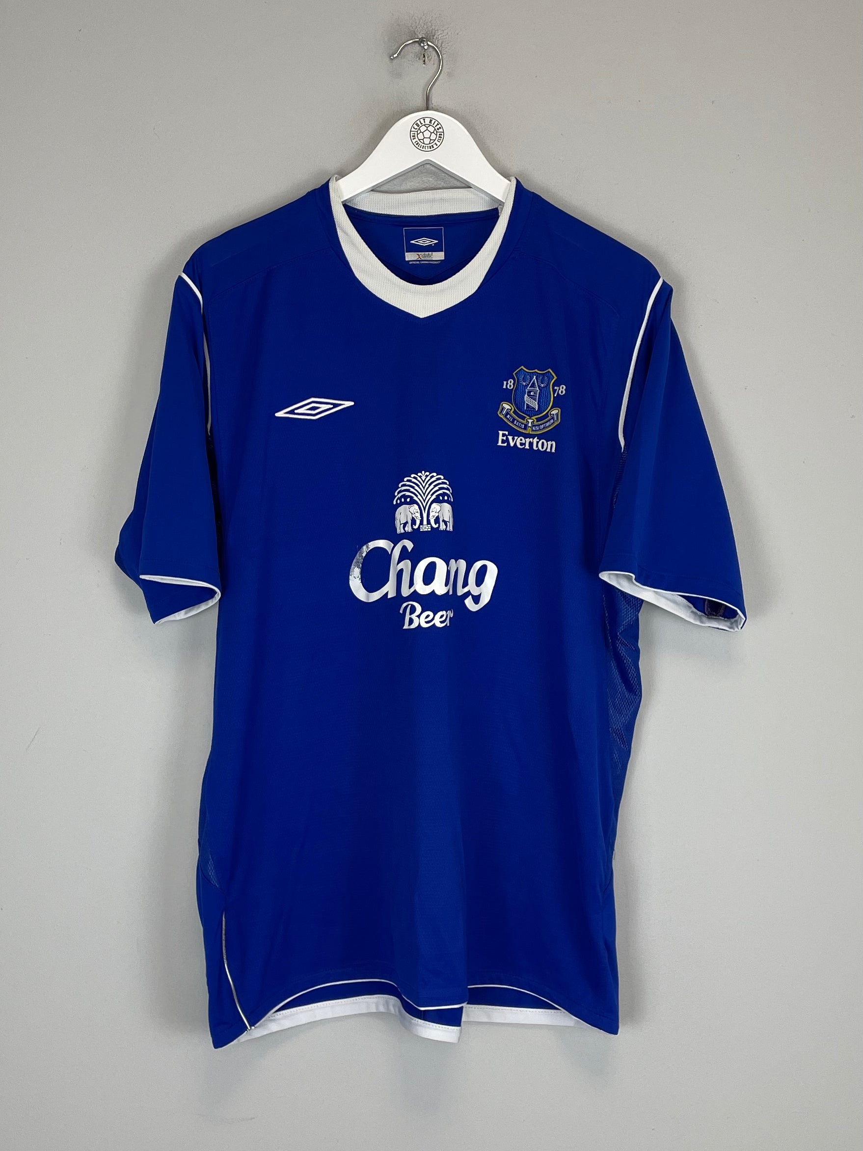 Shop 2004/05 EVERTON HIBBERT #22 HOME SHIRT (XL) PUMA, classic football shirts, vintage football shirts & retro soccer jerseys at Cult Kits
