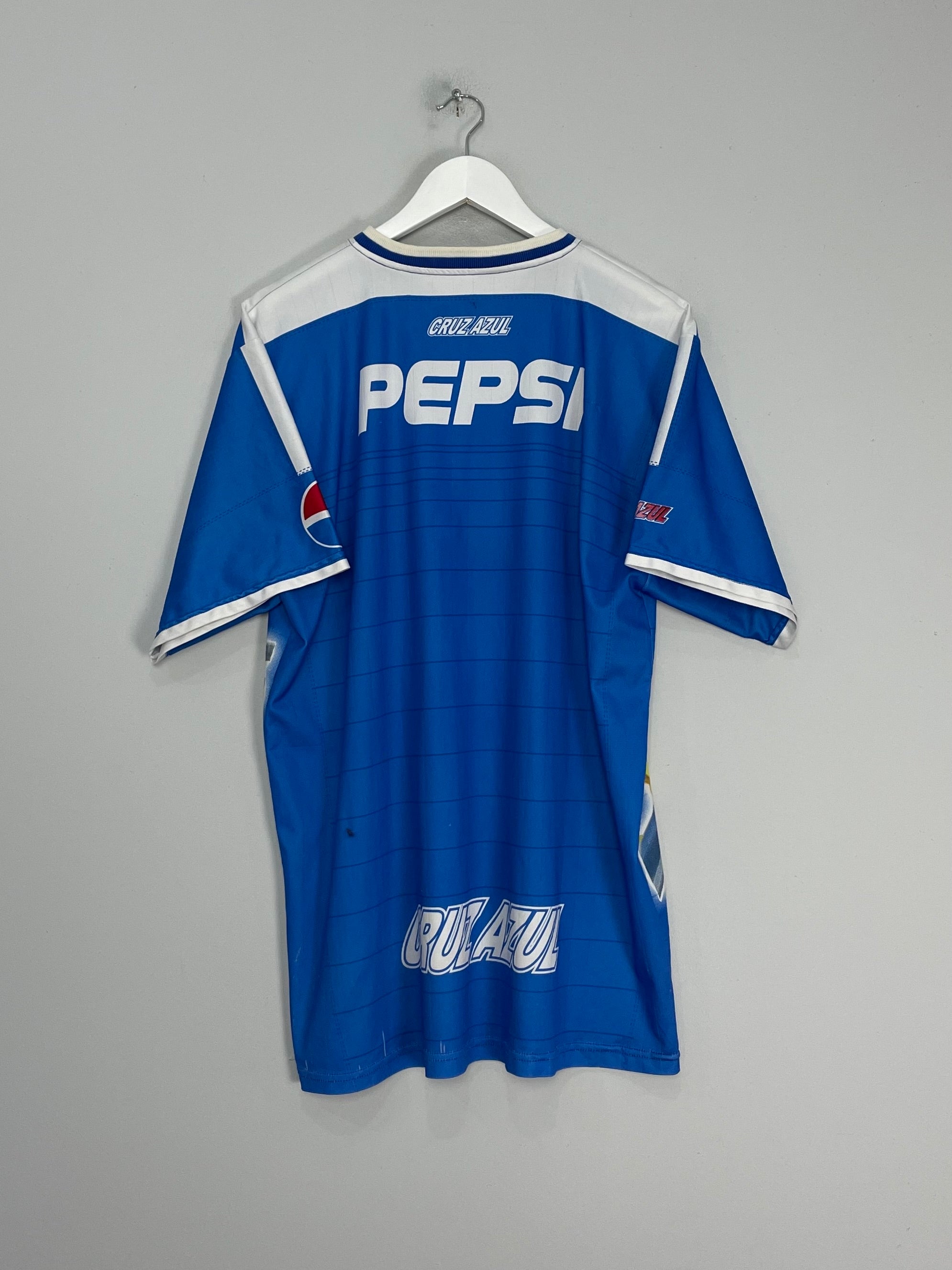 Shop 1998 CRUZ AZUL BOOTLEG SHIRT (L) FAN SHIRT, classic football shirts, vintage football shirts & retro soccer jerseys at Cult Kits