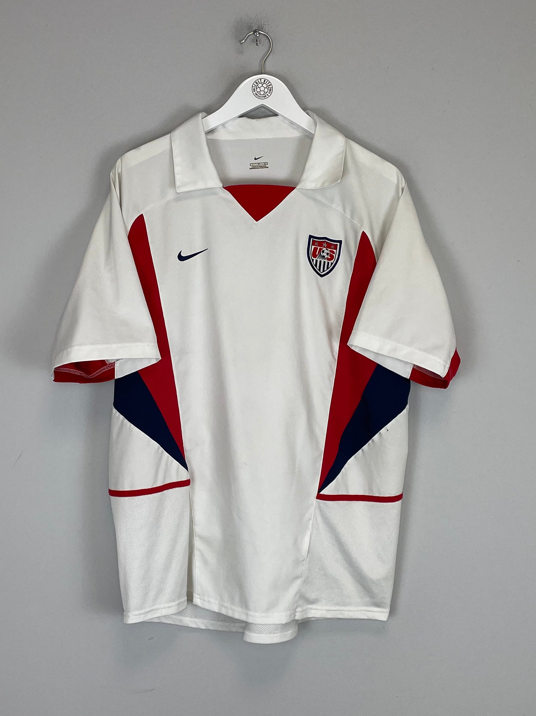 Shop 2002/03 USA HOME SHIRT (L) NIKE, classic football shirts, vintage football shirts & retro soccer jerseys at Cult Kits