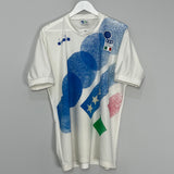 Shop 1992/94 ITALY TRAINING SHIRT (L) DIADORA, classic football shirts, vintage football shirts & retro soccer jerseys at Cult Kits