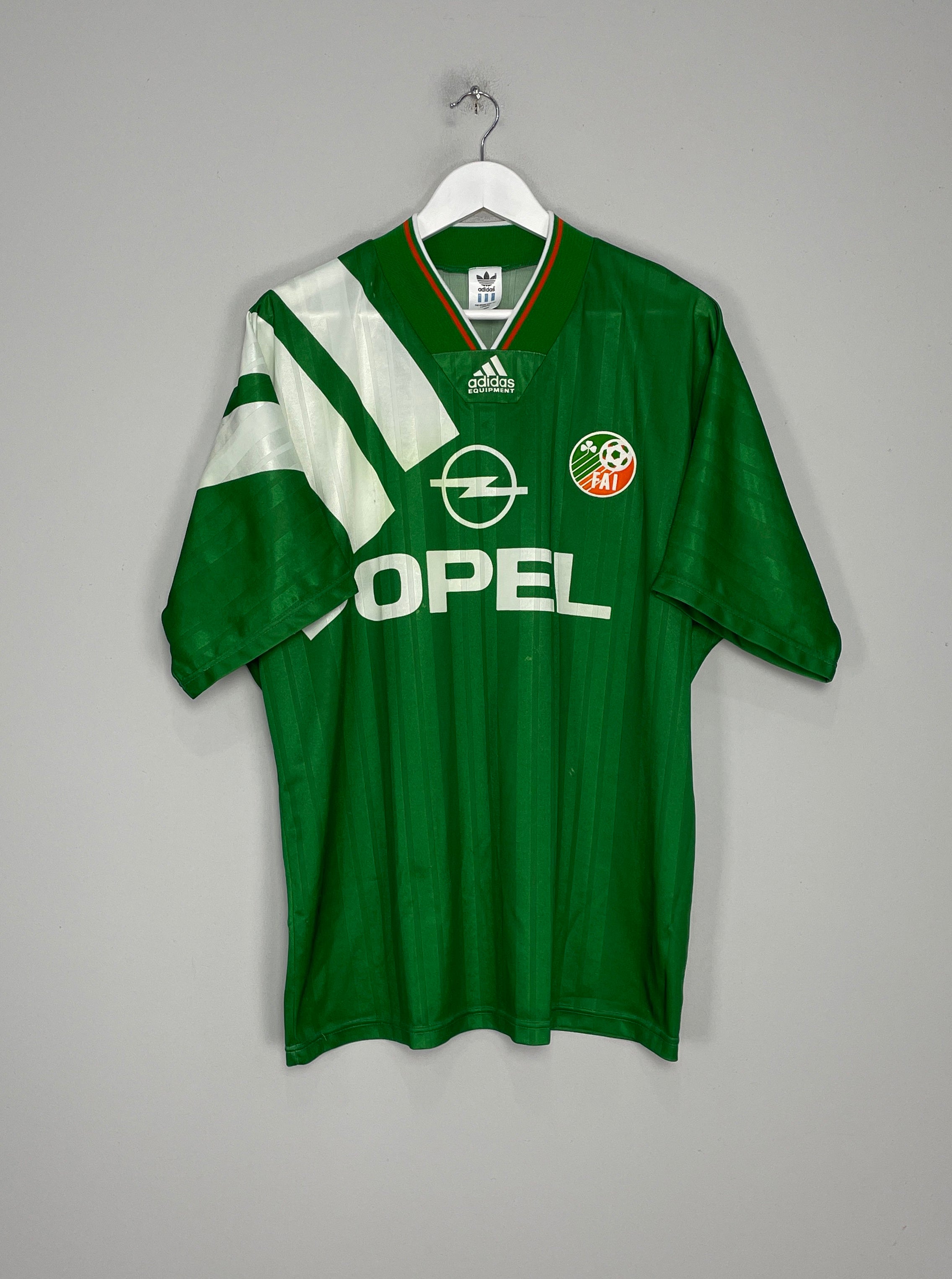 Shop 1992/94 IRELAND HOME SHIRT (XL) ADIDAS, classic football shirts, vintage football shirts & retro soccer jerseys at Cult Kits