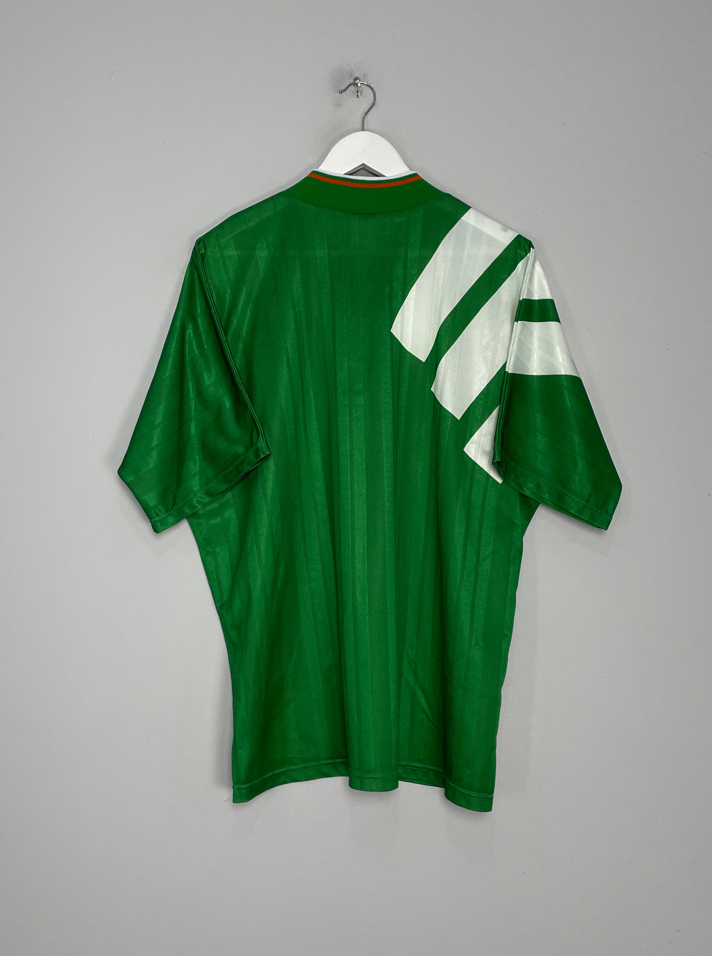 Shop 1992/94 IRELAND HOME SHIRT (XL) ADIDAS, classic football shirts, vintage football shirts & retro soccer jerseys at Cult Kits
