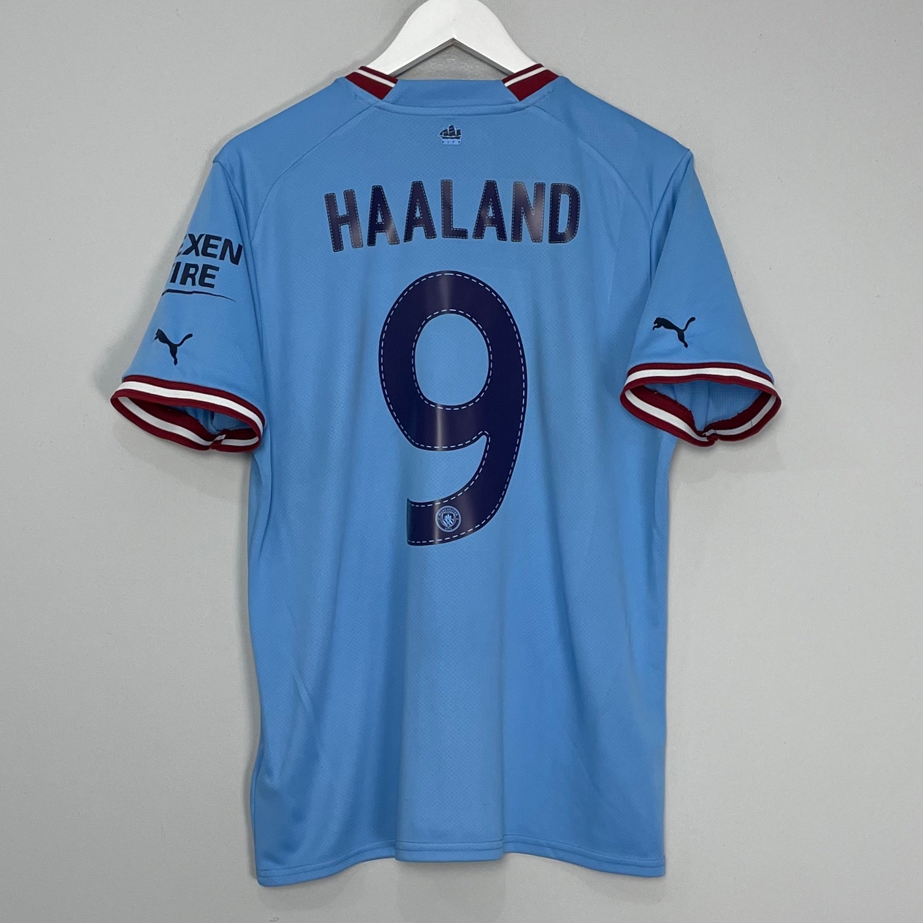 Shop 2022/23 MANCHESTER CITY HAALAND #9 HOME SHIRT (L) PUMA, classic football shirts, vintage football shirts & retro soccer jerseys at Cult Kits