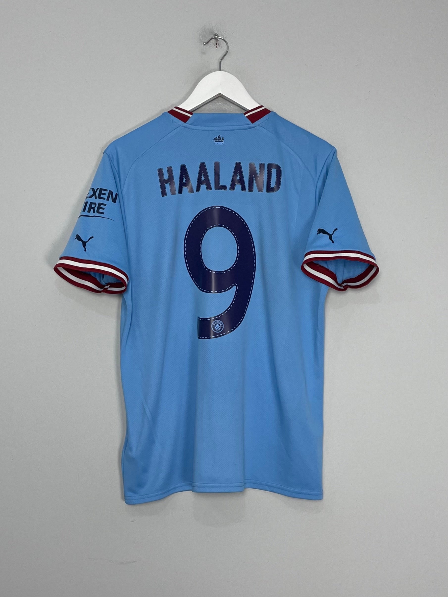 Shop 2022/23 MANCHESTER CITY HAALAND #9 HOME SHIRT (L) PUMA, classic football shirts, vintage football shirts & retro soccer jerseys at Cult Kits