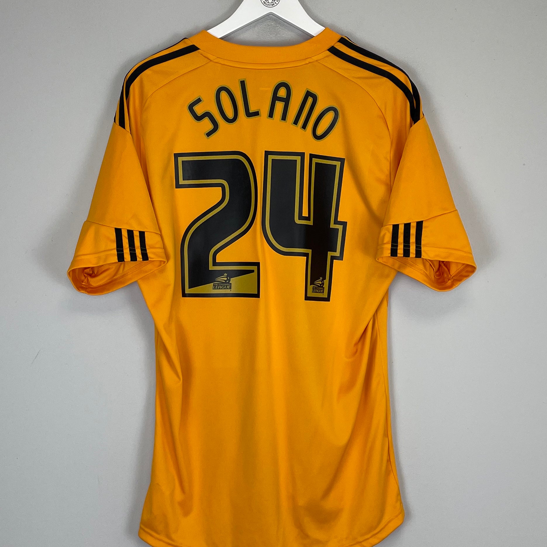 Shop 2010/11 HULL CITY SOLANO #44 HOME SHIRT (L) ADIDAS, classic football shirts, vintage football shirts & retro soccer jerseys at Cult Kits