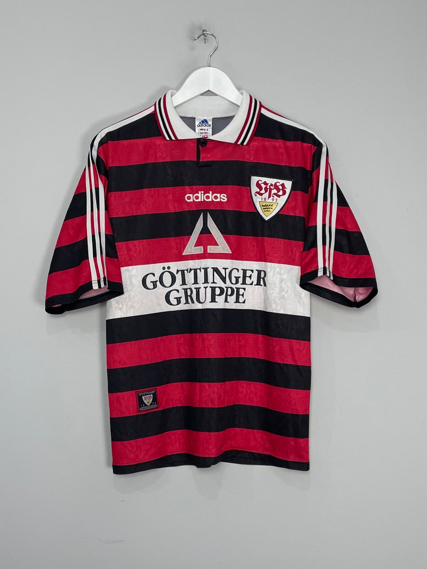Shop 1997/98 STUTTGART AWAY SHIRT (M) ADIDAS, classic football shirts, vintage football shirts & retro soccer jerseys at Cult Kits
