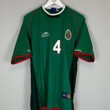 Shop 2001/02 MEXICO R.MARQUEZ #4 HOME SHIRT (XXL) ATLETICA, classic football shirts, vintage football shirts & retro soccer jerseys at Cult Kits