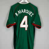 Shop 2001/02 MEXICO R.MARQUEZ #4 HOME SHIRT (XXL) ATLETICA, classic football shirts, vintage football shirts & retro soccer jerseys at Cult Kits
