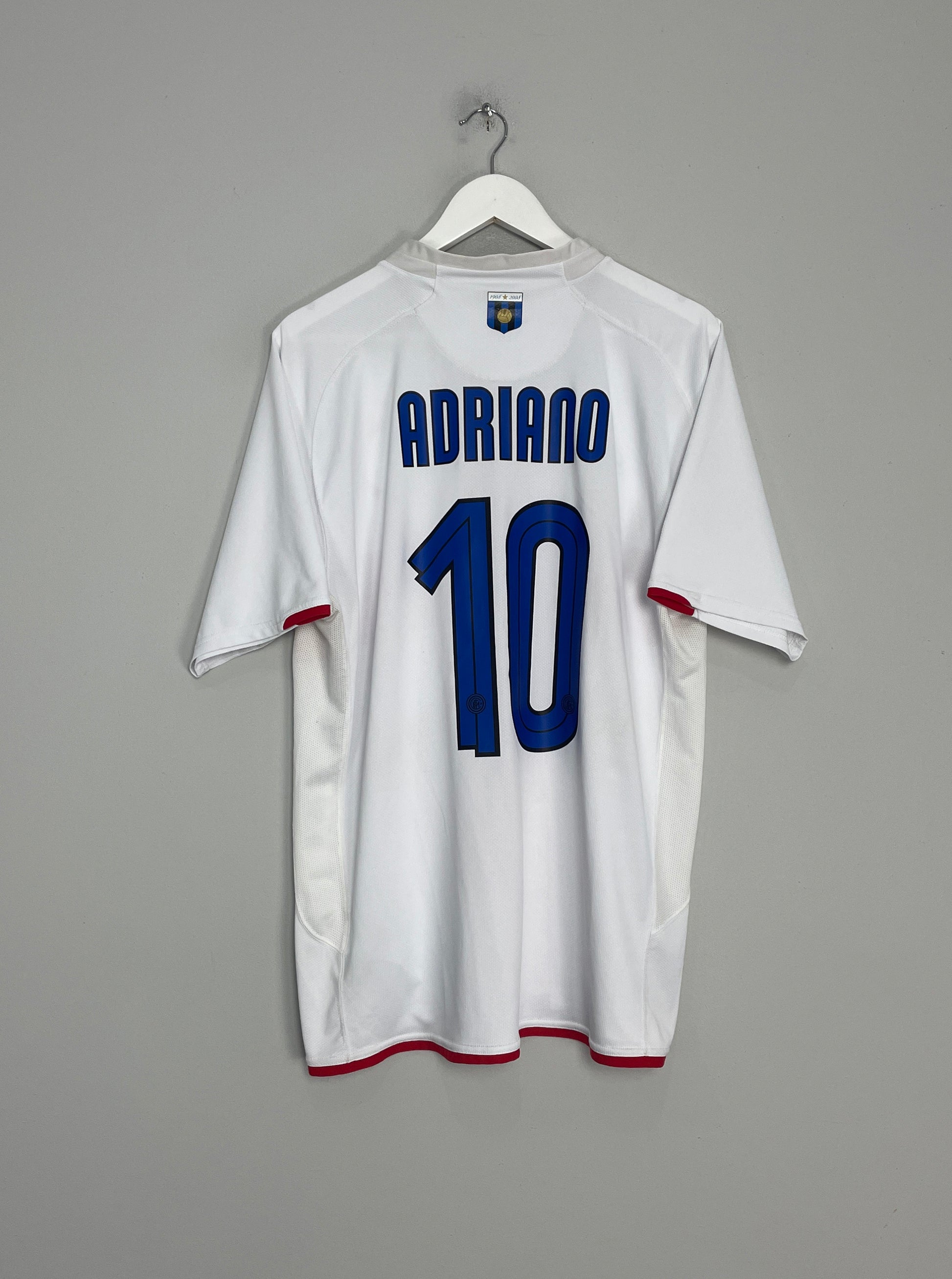 2007/08 INTER MILAN ADRIANO #10 *CENTENARY* AWAY SHIRT (XL) NIKE