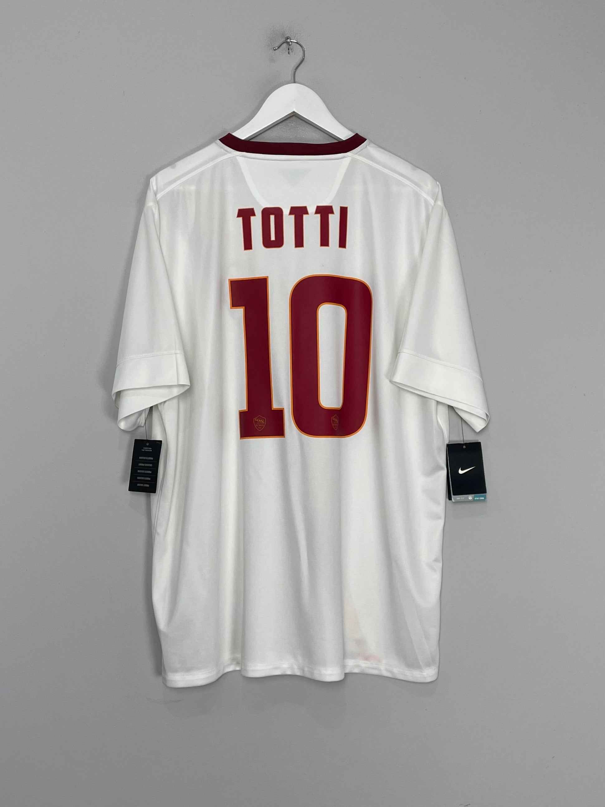 Shop 2014/15 ROMA TOTTI #10 *BNWT* AWAY SHIRT (XXL) NIKE, classic football shirts, vintage football shirts & retro soccer jerseys at Cult Kits