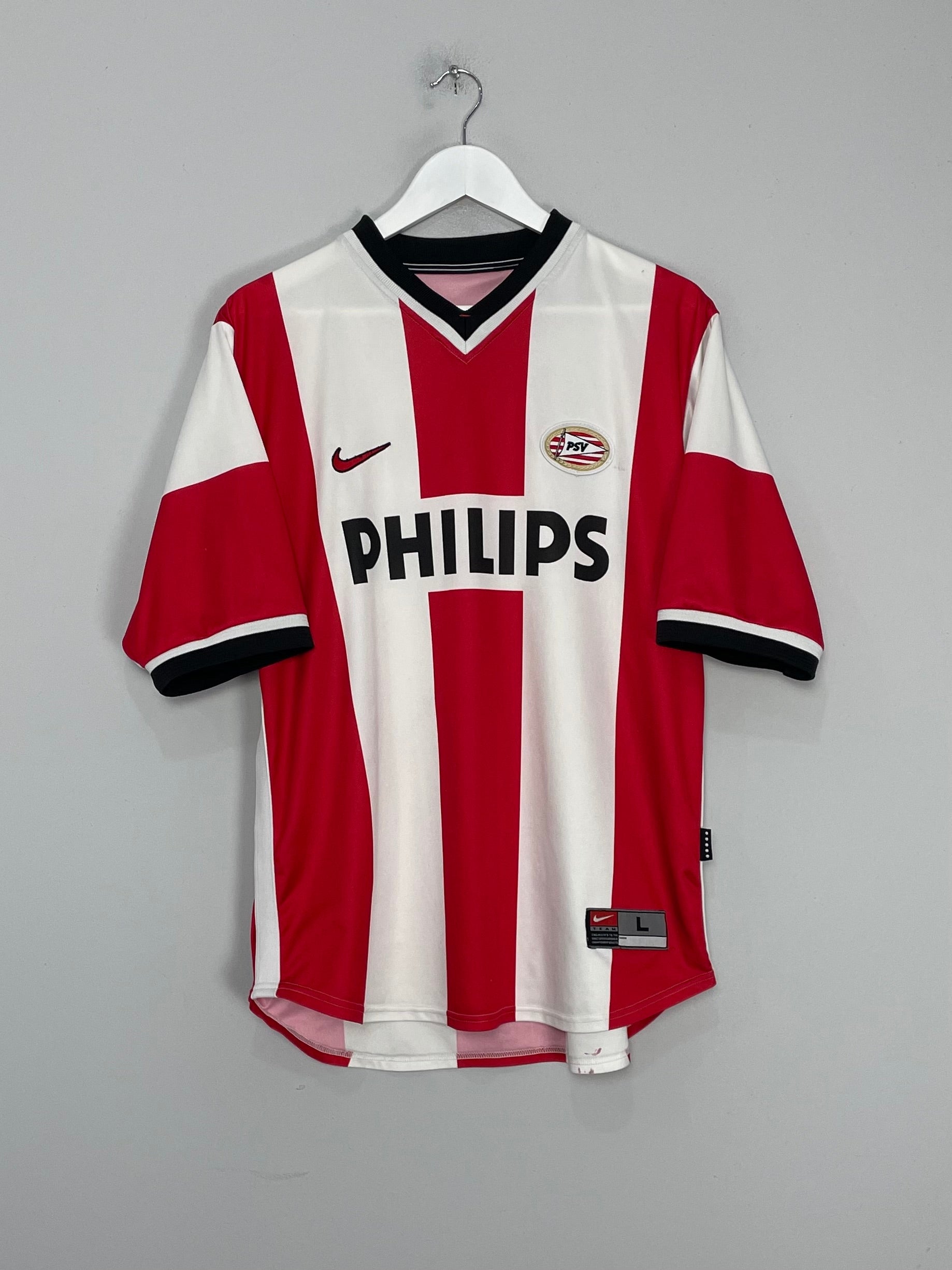 Shop 1998/00 PSV HOME SHIRT (L) NIKE, classic football shirts, vintage football shirts & retro soccer jerseys at Cult Kits
