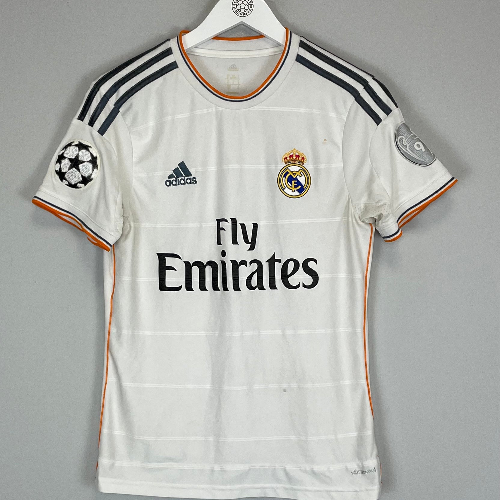 Shop 2013/14 REAL MADRID C/L HOME SHIRT (S) ADIDAS, classic football shirts, vintage football shirts & retro soccer jerseys at Cult Kits