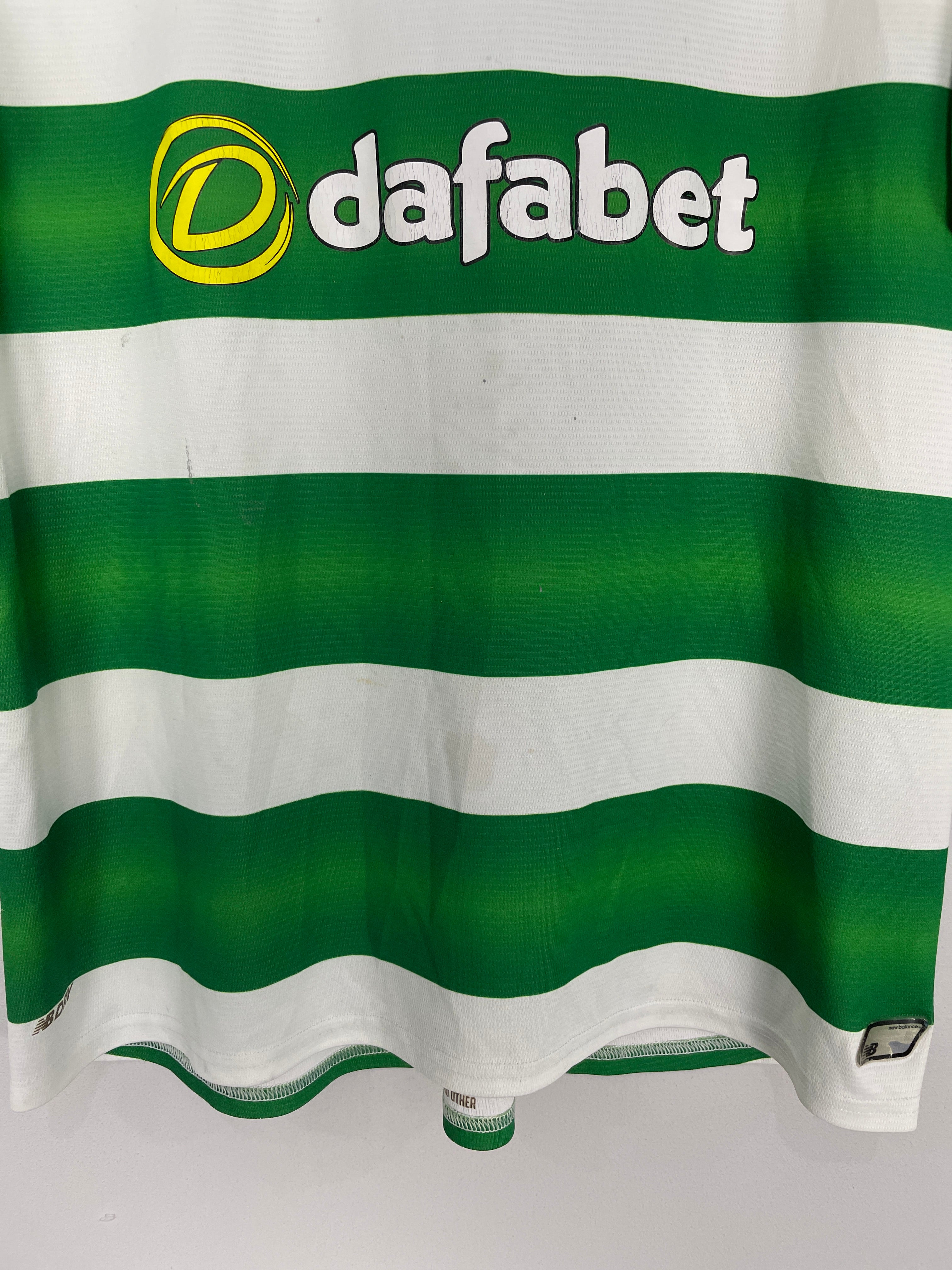 Shop 2016/17 CELTIC HOME SHIRT (M) NEW BALANCE, classic football shirts, vintage football shirts & retro soccer jerseys at Cult Kits