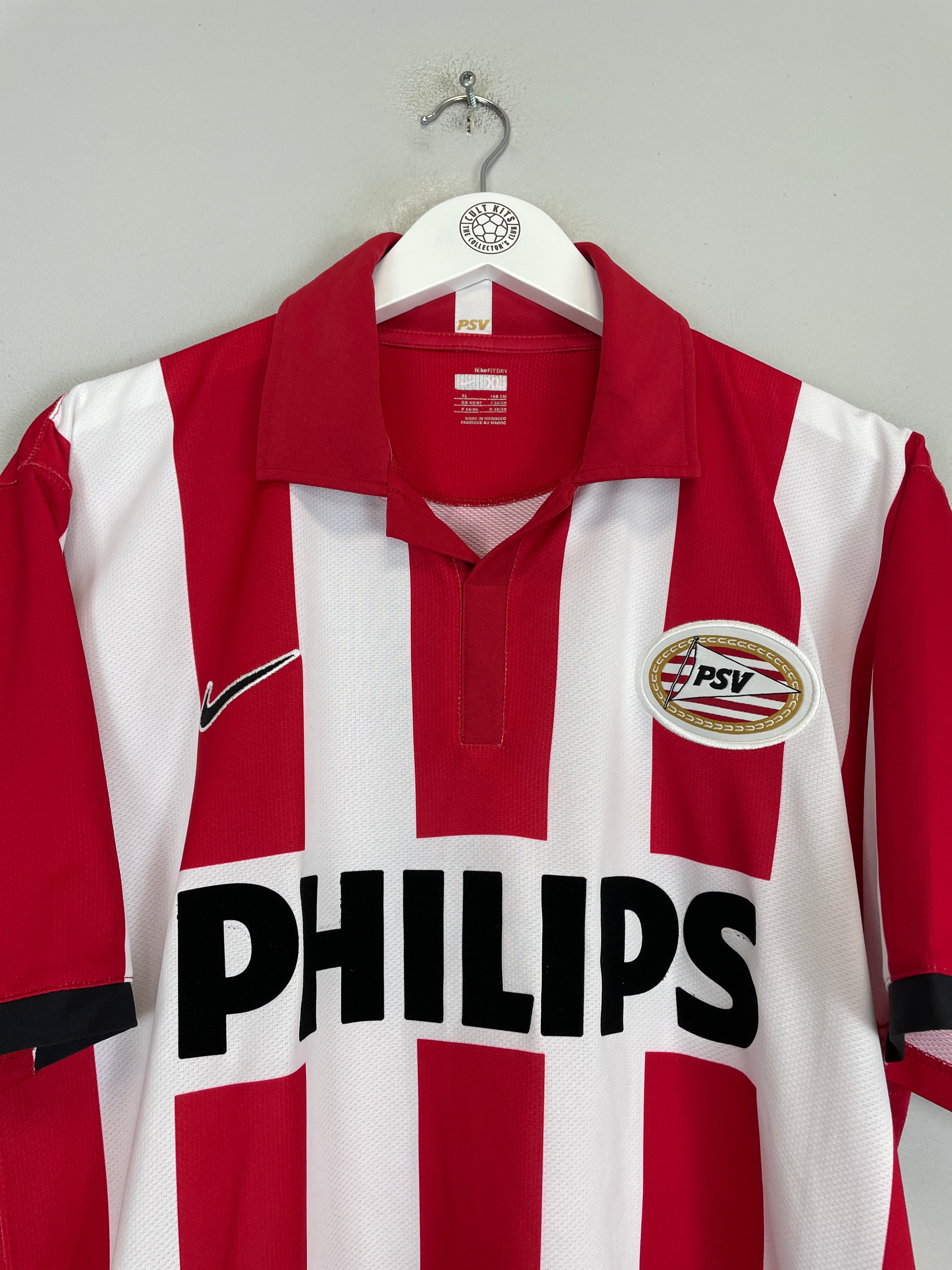 Shop 2006/08 PSV SALCIDO #23 HOME SHIRT (XL) NIKE, classic football shirts, vintage football shirts & retro soccer jerseys at Cult Kits