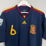 Shop 2010/11 SPAIN A.INIESTA #6 AWAY SHIRT (L) ADIDAS, classic football shirts, vintage football shirts & retro soccer jerseys at Cult Kits