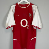 Shop 2002/04 ARSENAL *SIGNED* HOME SHIRT (XL) NIKE, classic football shirts, vintage football shirts & retro soccer jerseys at Cult Kits