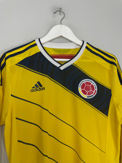 2014/15 COLOMBIA *PLAYER ISSUE* L/S HOME SHIRT (M) ADIDAS