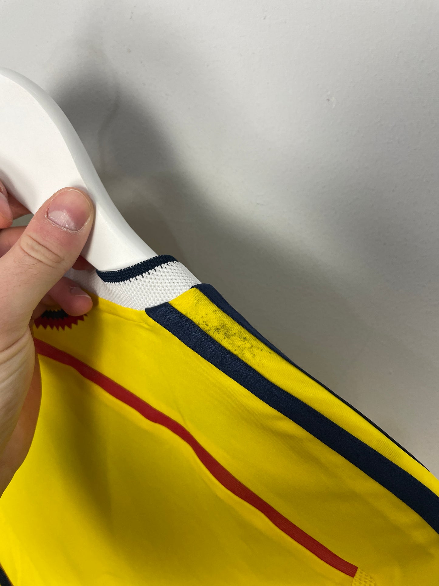 2014/15 COLOMBIA *PLAYER ISSUE* L/S HOME SHIRT (M) ADIDAS