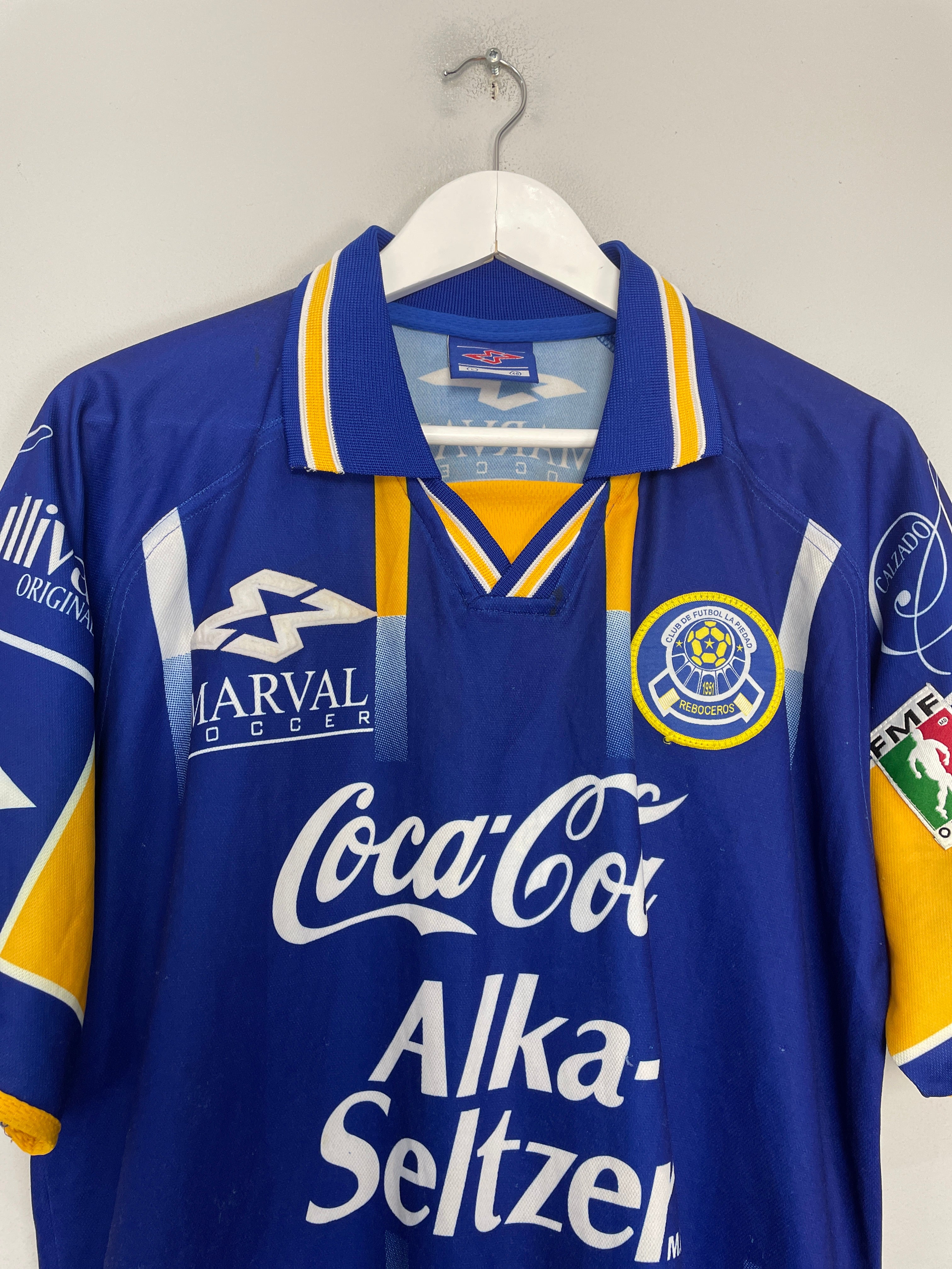 Shop 2002/03 LA PIEDAD FC HOME SHIRT (L) MARVAL, classic football shirts, vintage football shirts & retro soccer jerseys at Cult Kits