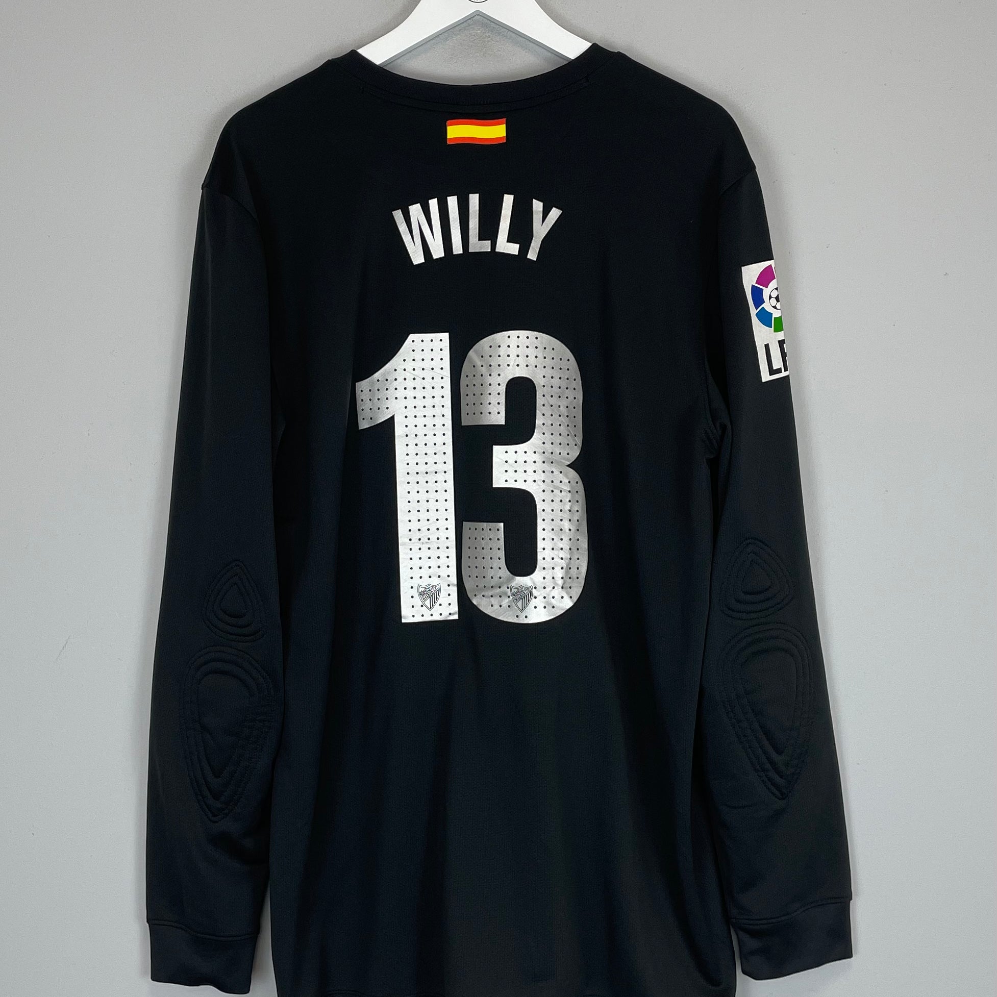 Shop 2012/13 MALAGA WILLY #13 GK SHIRT (XL) NIKE, classic football shirts, vintage football shirts & retro soccer jerseys at Cult Kits
