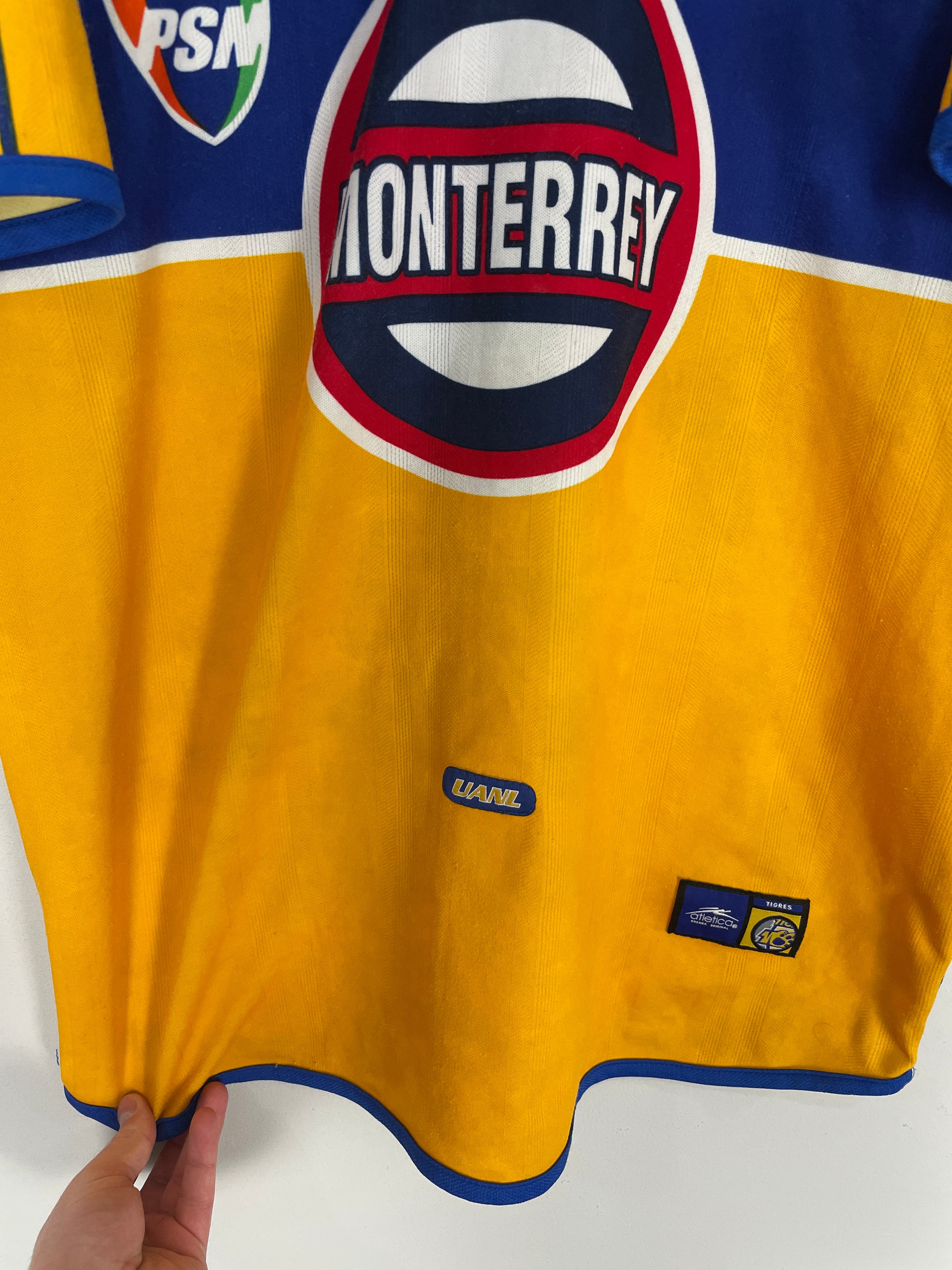 Shop 2000/01 TIGRES HOME SHIRT (L) ATLETICA, classic football shirts, vintage football shirts & retro soccer jerseys at Cult Kits