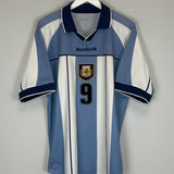 2000/01 ARGENTINA BATISTUTA #9 HOME SHIRT (L) REEBOK