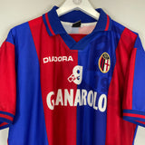 Shop 1998/00 BOLOGNA BAGGIO #10 HOME SHIRT (XL) DIADORA, classic football shirts, vintage football shirts & retro soccer jerseys at Cult Kits