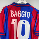 Shop 1998/00 BOLOGNA BAGGIO #10 HOME SHIRT (XL) DIADORA, classic football shirts, vintage football shirts & retro soccer jerseys at Cult Kits