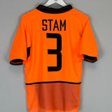 2002/04 NETHERLANDS STAM #3 *PLAYER ISSUE* HOME SHIRT (S) NIKE