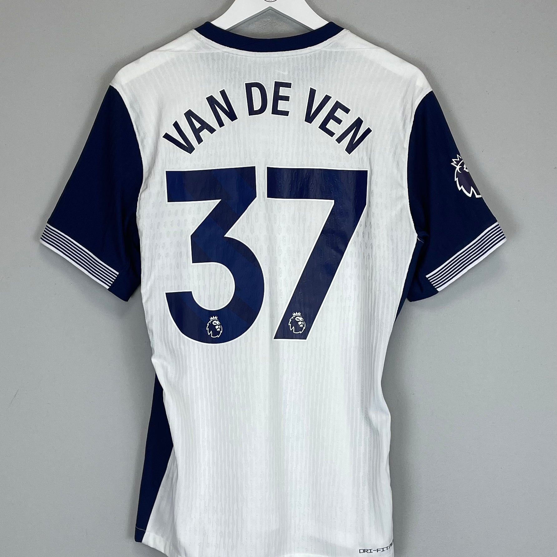 Shop 2024/25 TOTTENHAM VAN DE VEN #37 *AUTHENTIC* HOME SHIRT (M) NIKE, classic football shirts, vintage football shirts & retro soccer jerseys at Cult Kits