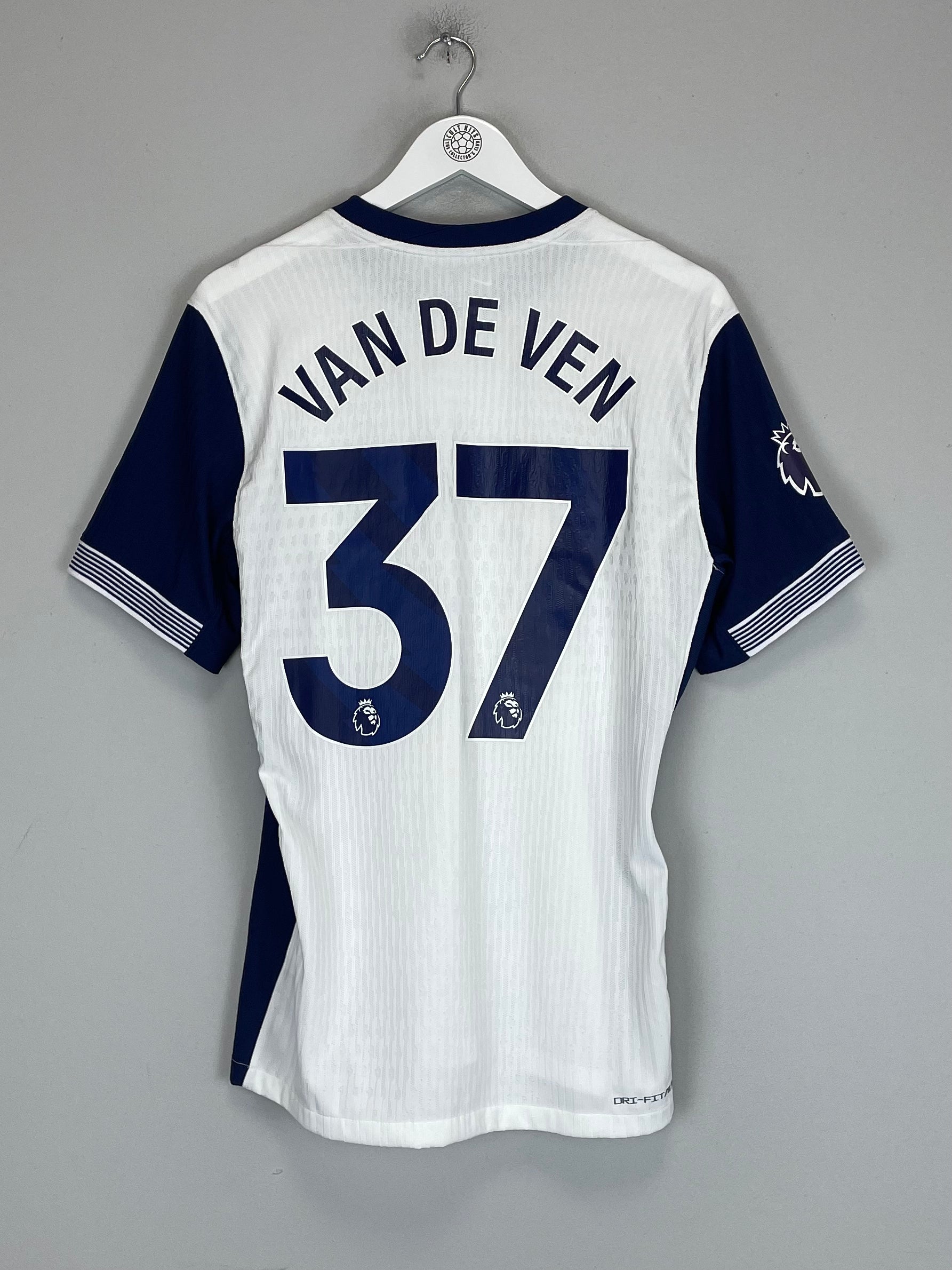 Shop 2024/25 TOTTENHAM VAN DE VEN #37 *AUTHENTIC* HOME SHIRT (M) NIKE, classic football shirts, vintage football shirts & retro soccer jerseys at Cult Kits