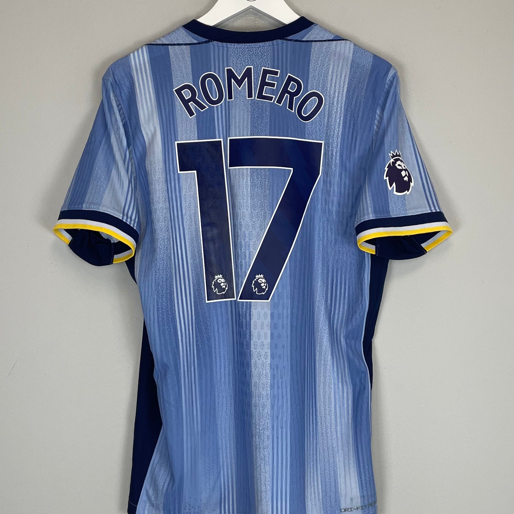 Shop 2024/25 TOTTENHAM ROMERO #17 *AUTHENTIC* AWAY SHIRT (M) NIKE, classic football shirts, vintage football shirts & retro soccer jerseys at Cult Kits