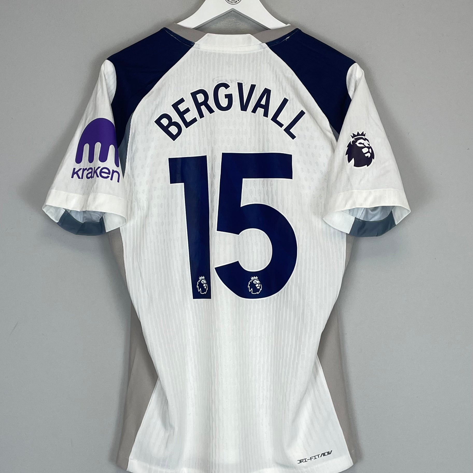 Shop 2025/26 TOTTENHAM BERGVALL #15 *AUTHENTIC* HOME SHIRT (M) NIKE, classic football shirts, vintage football shirts & retro soccer jerseys at Cult Kits