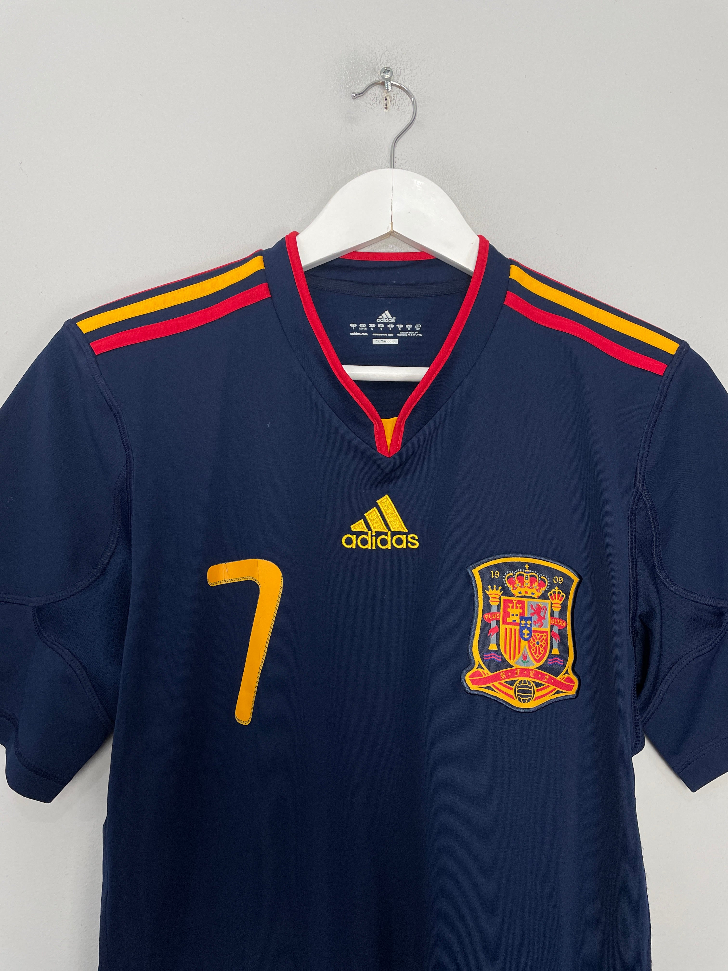 Shop 2010/11 SPAIN DAVID VILLA #7 AWAY SHIRT (S) ADIDAS, classic football shirts, vintage football shirts & retro soccer jerseys at Cult Kits