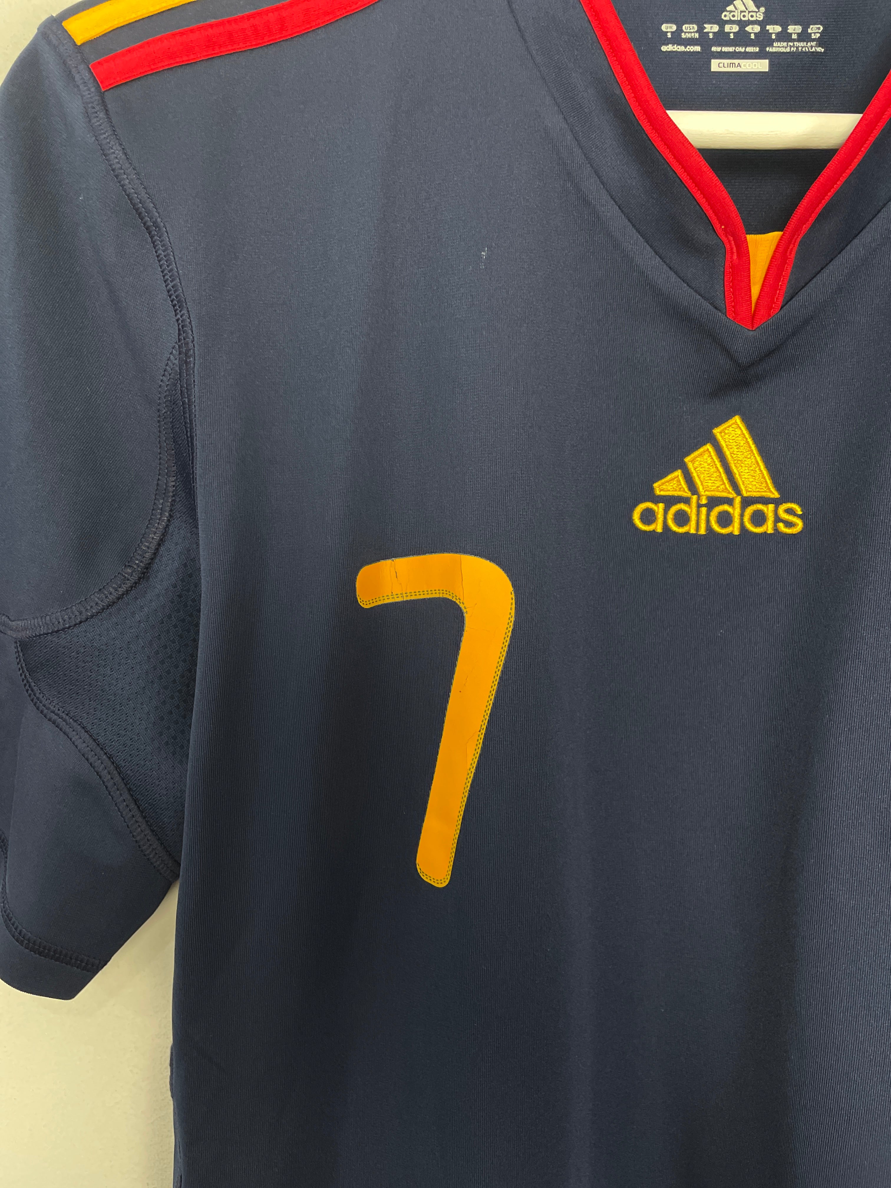 Shop 2010/11 SPAIN DAVID VILLA #7 AWAY SHIRT (S) ADIDAS, classic football shirts, vintage football shirts & retro soccer jerseys at Cult Kits
