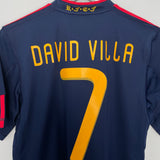Shop 2010/11 SPAIN DAVID VILLA #7 AWAY SHIRT (S) ADIDAS, classic football shirts, vintage football shirts & retro soccer jerseys at Cult Kits