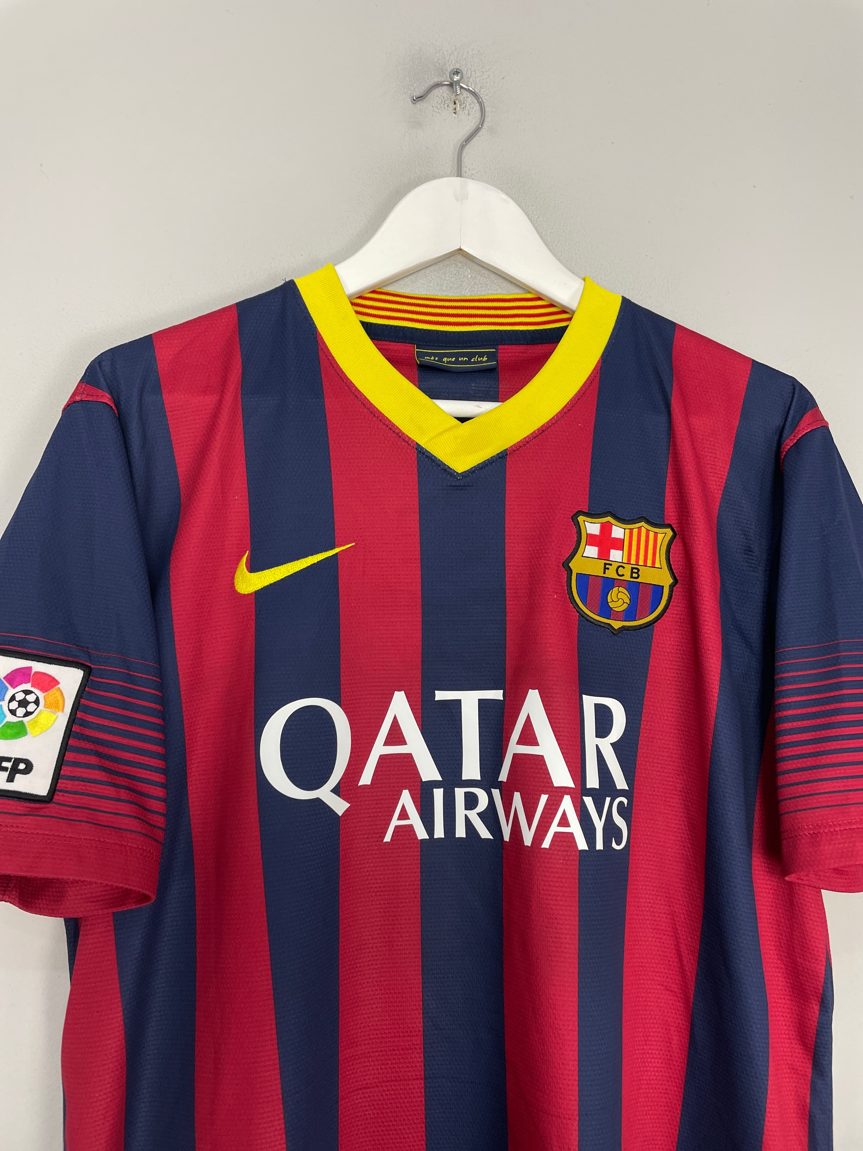 Shop 2013/14 BARCELONA MESSI #10 HOME SHIRT (L) NIKE, classic football shirts, vintage football shirts & retro soccer jerseys at Cult Kits