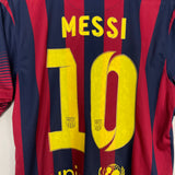 Shop 2013/14 BARCELONA MESSI #10 HOME SHIRT (L) NIKE, classic football shirts, vintage football shirts & retro soccer jerseys at Cult Kits