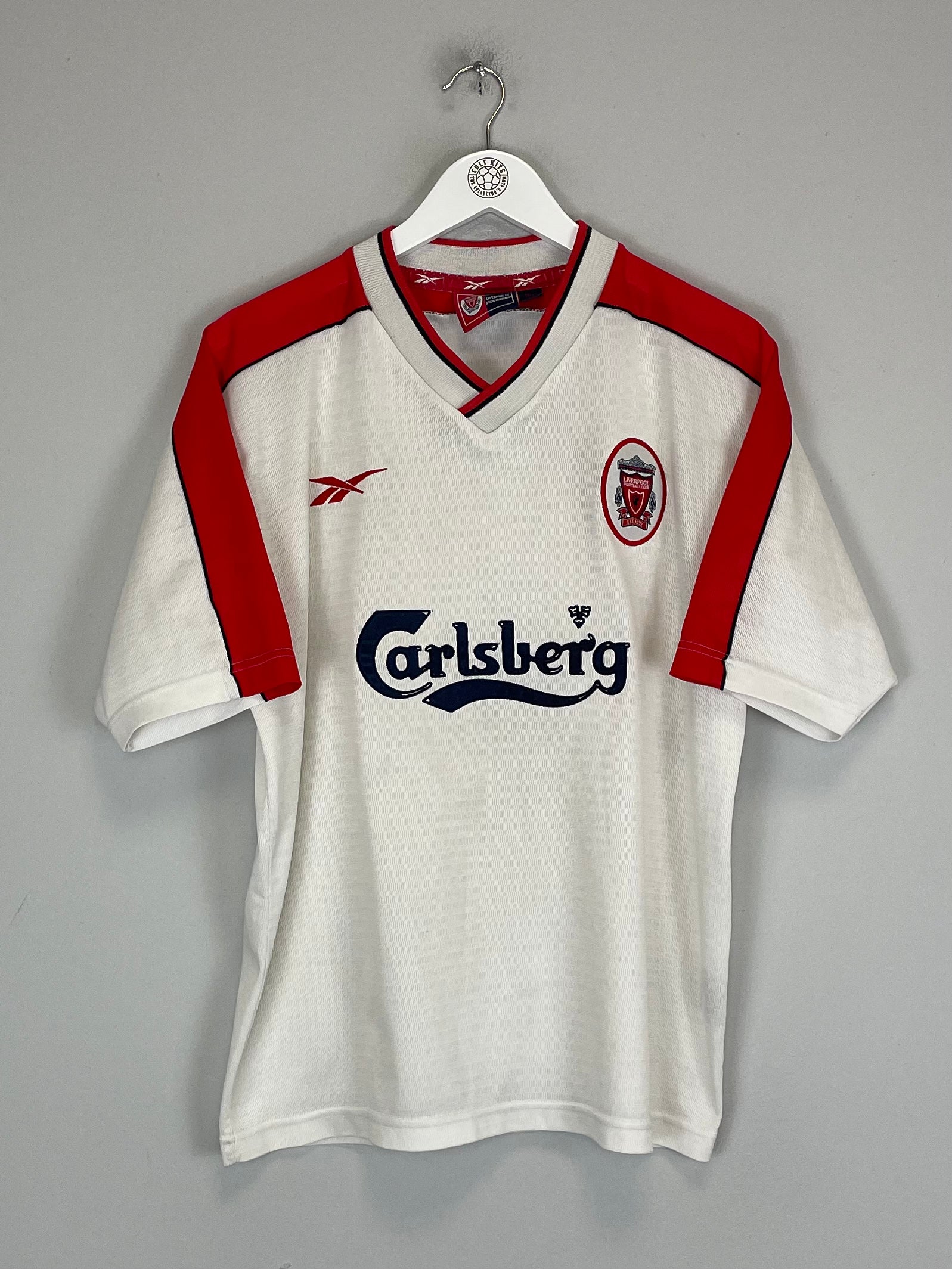 Shop 1998/99 LIVERPOOL AWAY SHIRT (M) REEBOK, classic football shirts, vintage football shirts & retro soccer jerseys at Cult Kits
