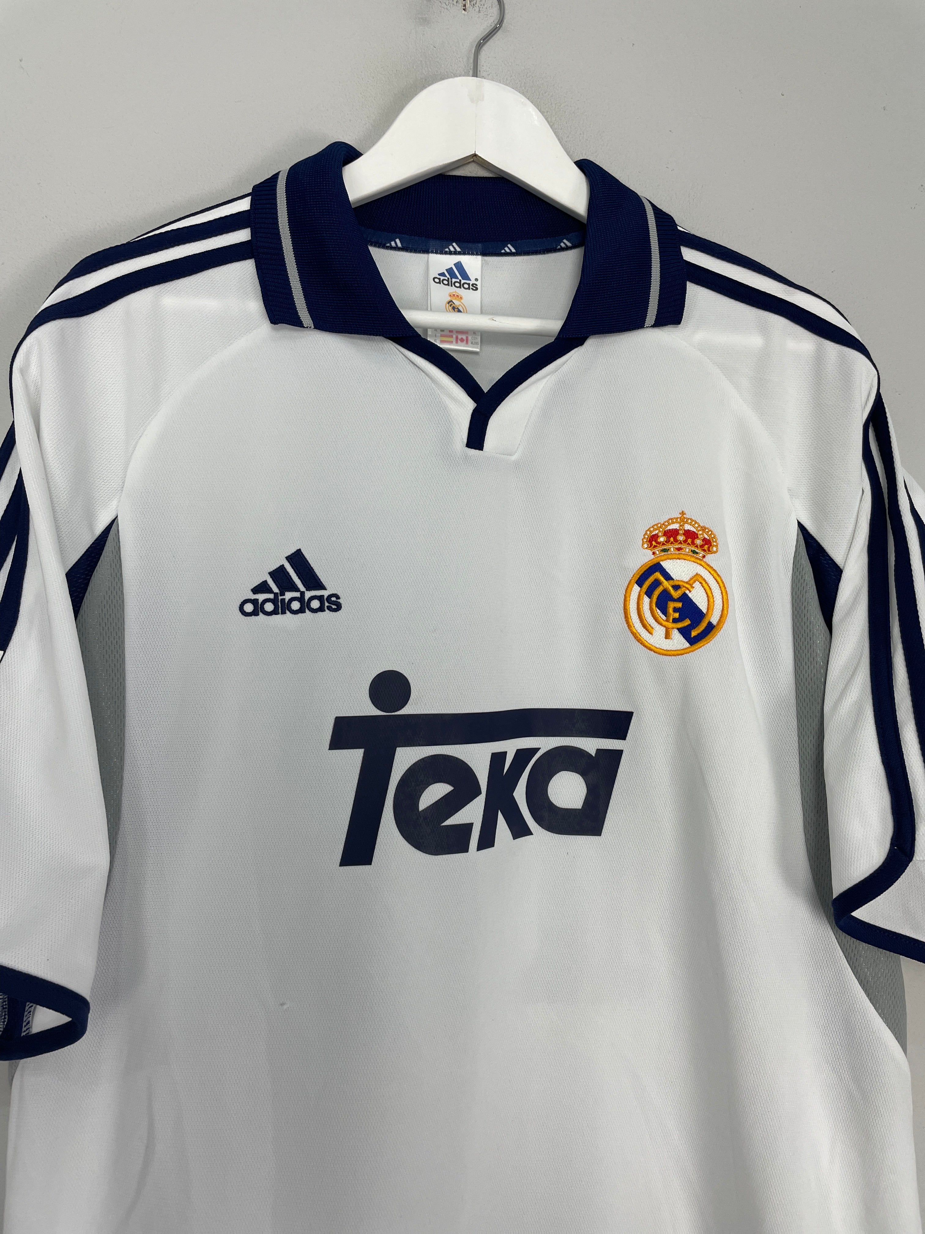 Shop 2000/01 REAL MADRID FIGO #10 HOME SHIRT (XL) ADIDAS, classic football shirts, vintage football shirts & retro soccer jerseys at Cult Kits