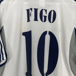 Shop 2000/01 REAL MADRID FIGO #10 HOME SHIRT (XL) ADIDAS, classic football shirts, vintage football shirts & retro soccer jerseys at Cult Kits