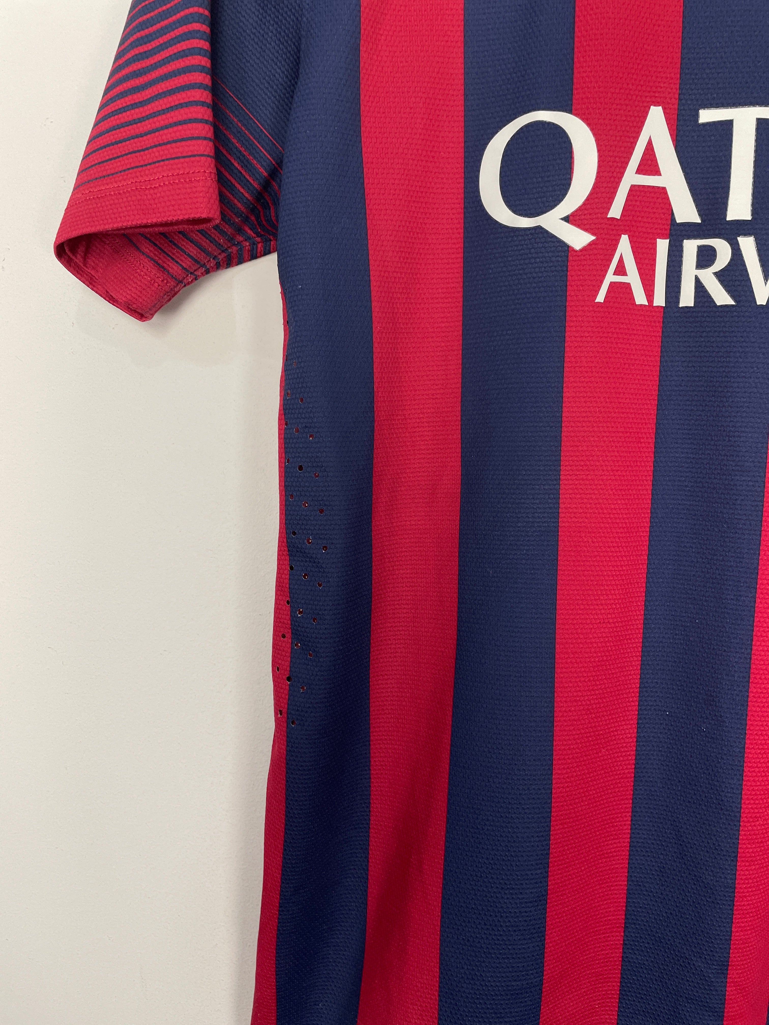Shop 2013/14 BARCELONA MESSI #10 *AUTHENTIC* HOME SHIRT (L) NIKE, classic football shirts, vintage football shirts & retro soccer jerseys at Cult Kits